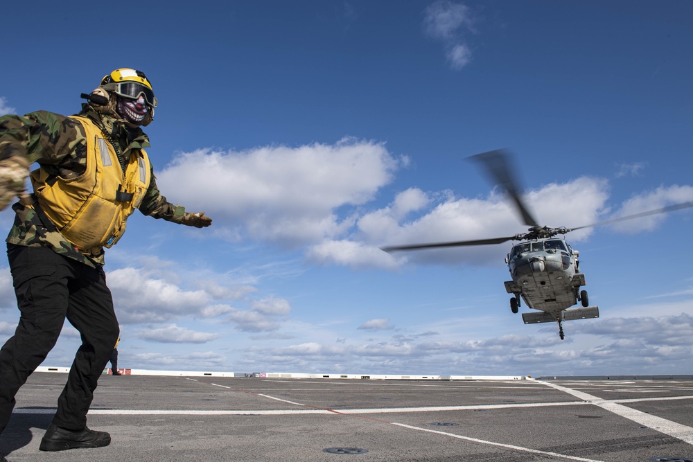 USS New Orleans Flight Operations