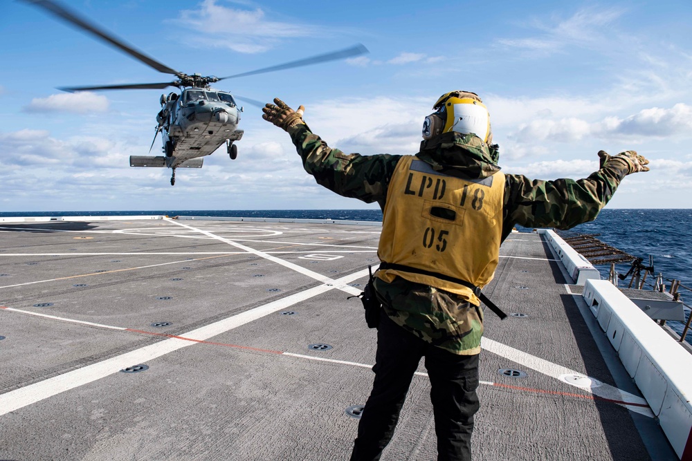 USS New Orleans Flight Operations