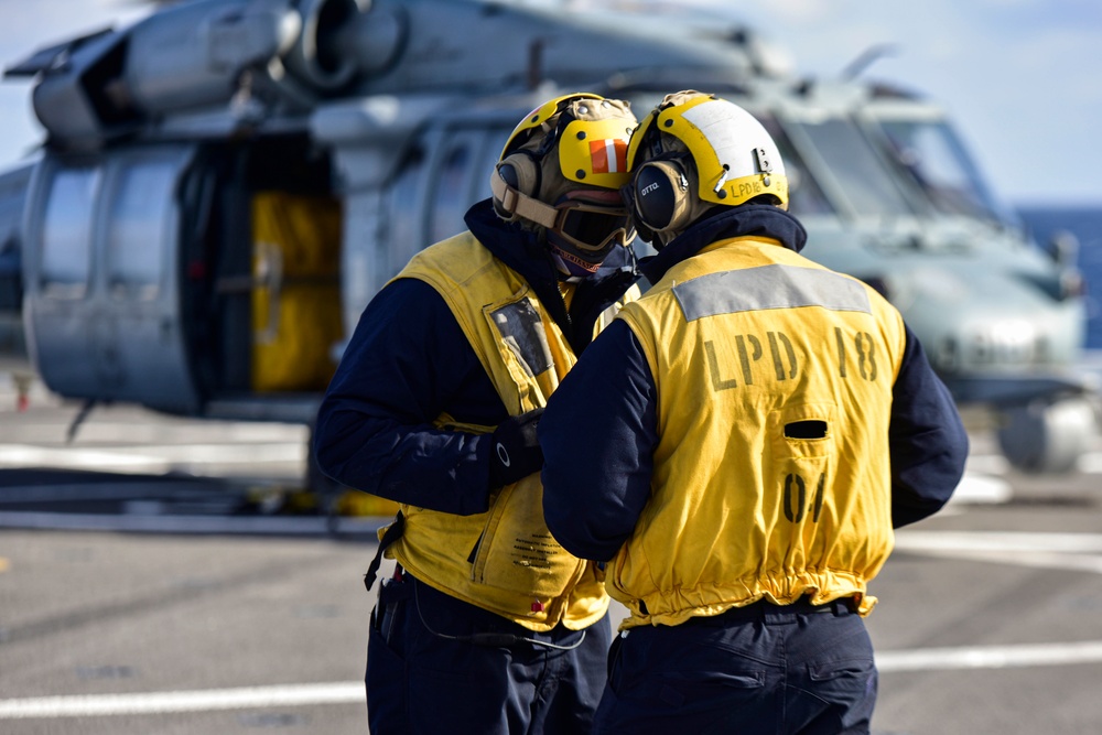 USS New Orleans Flight Operations