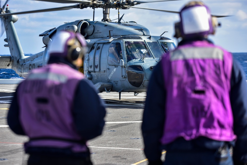 USS New Orleans Flight Operations