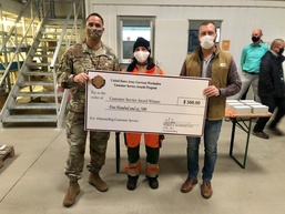 Monthly Customer Service Awards issued by command team