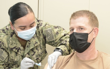First COVID-19 Vaccinations Administered on board NSA Bahrain