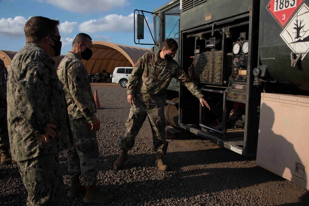 CJTF-HOA Senior Leaders Spend New Year's Day With The Troops