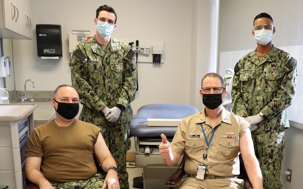 Commander of Military Sealift Command Receives COVID-19 Vaccine