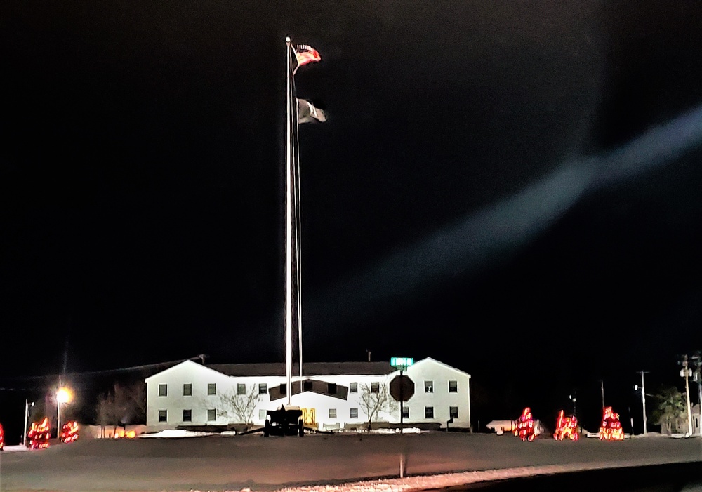 American Flag and Fort McCoy