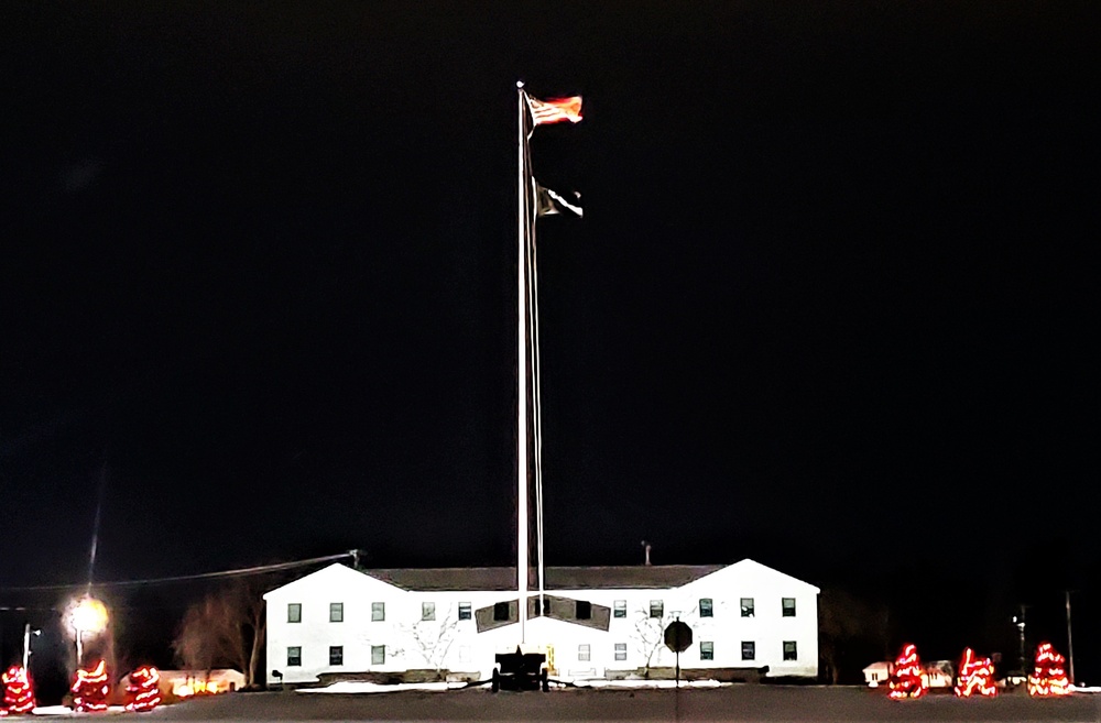 American Flag and Fort McCoy