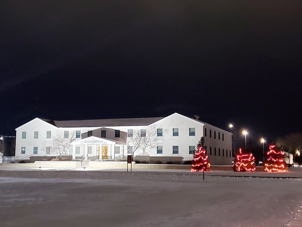 Holiday Scenes at Fort McCoy's Garrison Headquarters