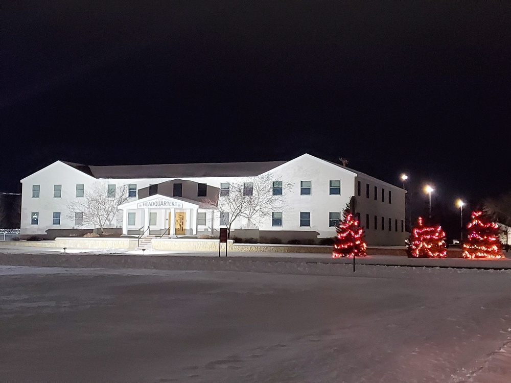 Holiday Scenes at Fort McCoy's Garrison Headquarters