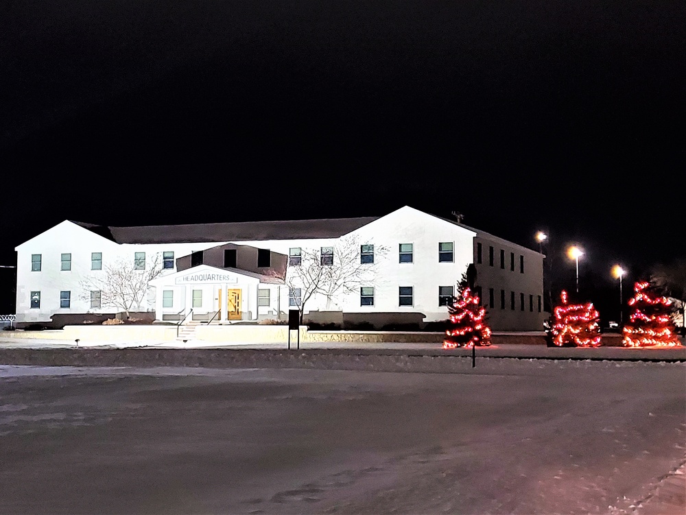 Holiday Scenes at Fort McCoy's Garrison Headquarters