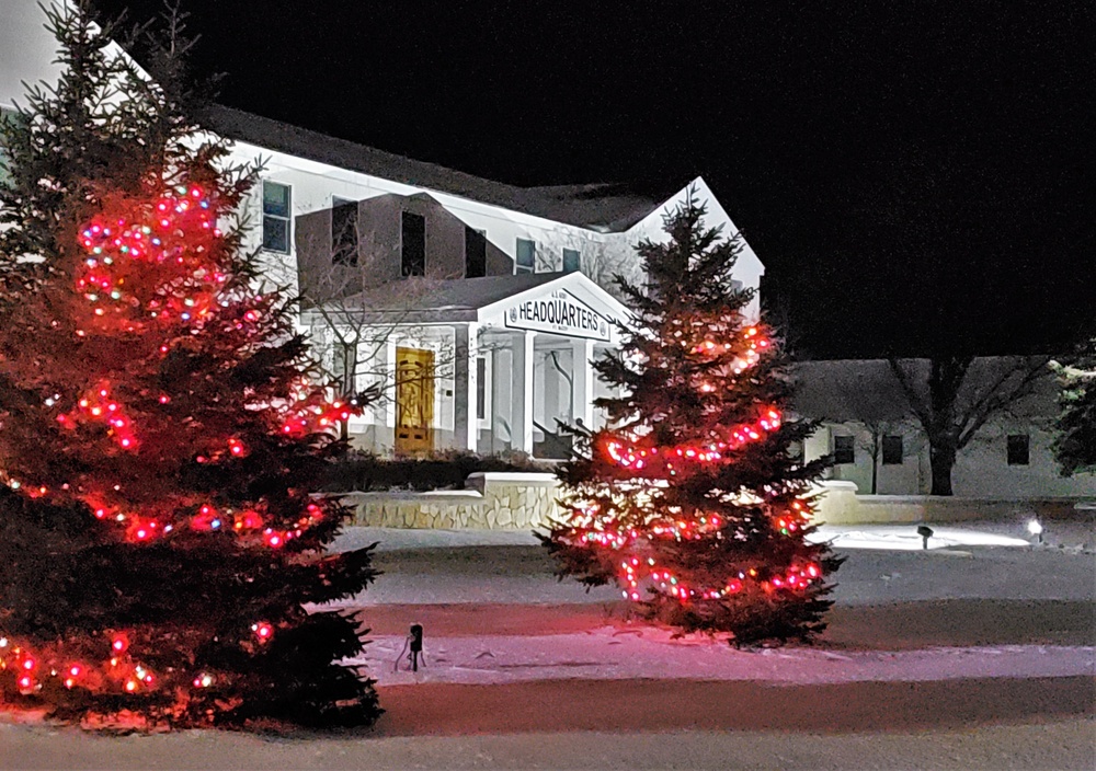 Holiday Scenes at Fort McCoy's Garrison Headquarters