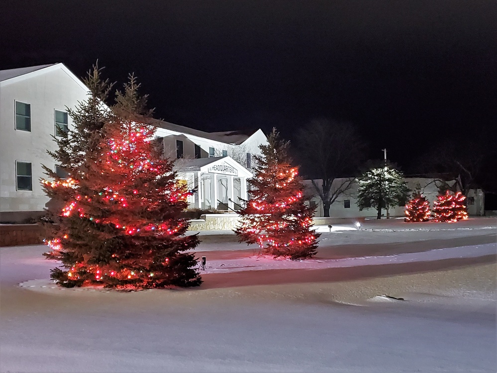 Holiday Scenes at Fort McCoy's Garrison Headquarters