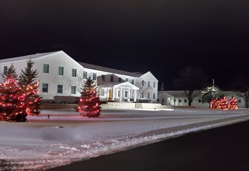 Holiday Scenes at Fort McCoy's Garrison Headquarters