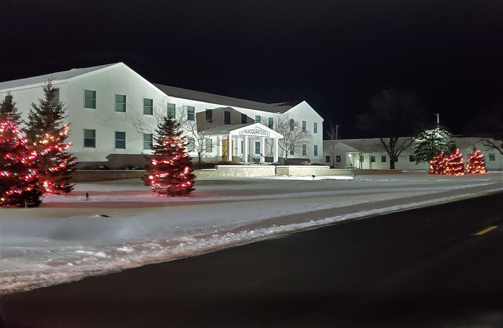 Holiday Scenes at Fort McCoy's Garrison Headquarters