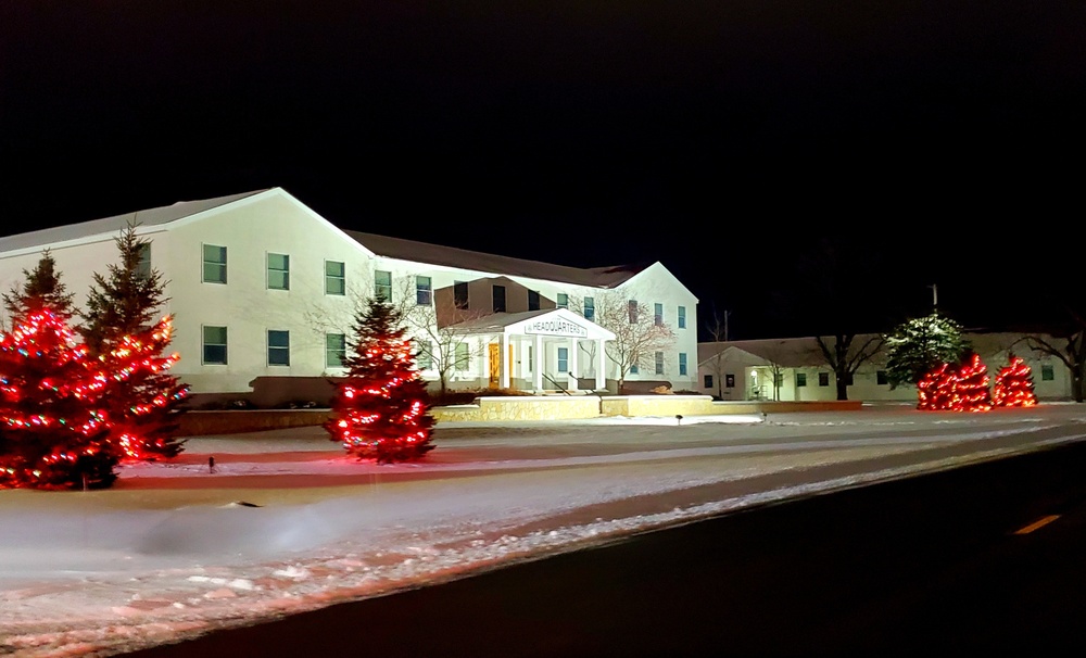 Holiday Scenes at Fort McCoy's Garrison Headquarters