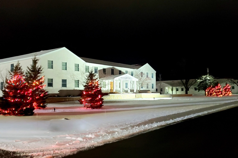 Holiday Scenes at Fort McCoy's Garrison Headquarters