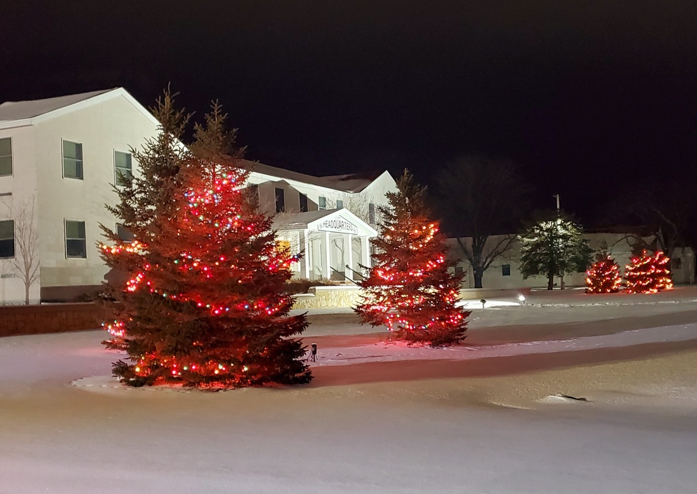 Holiday Scenes at Fort McCoy's Garrison Headquarters