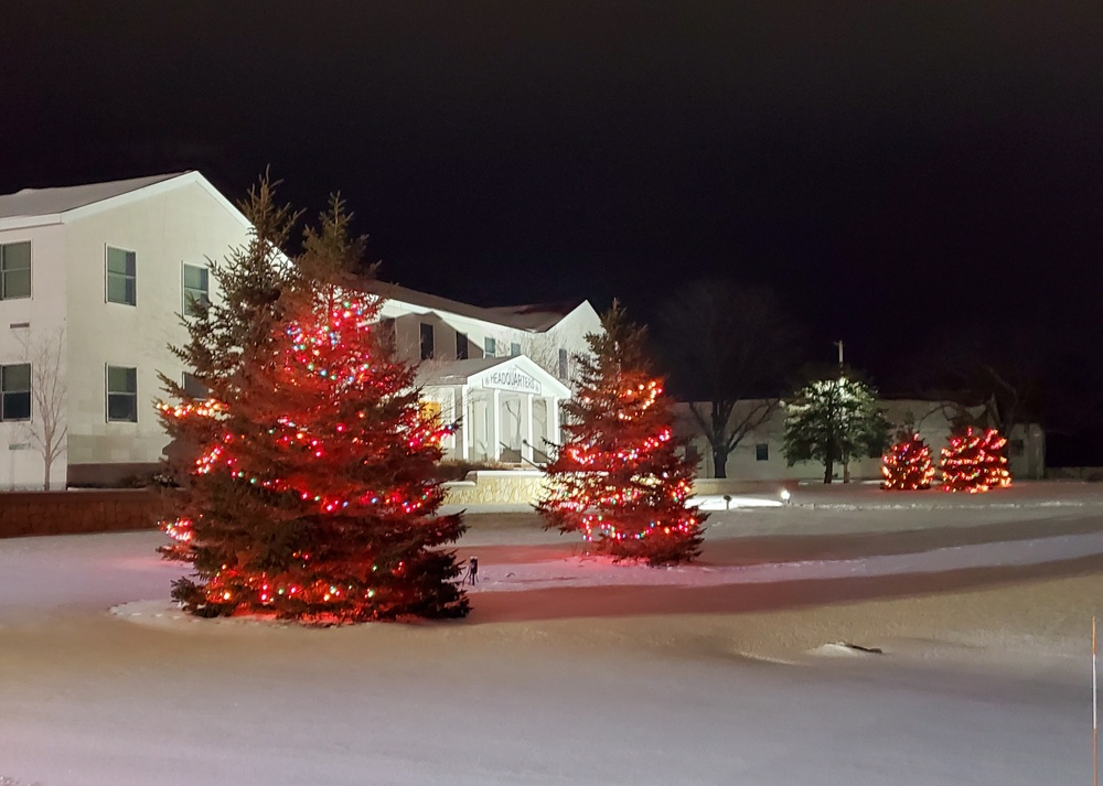 Holiday Scenes at Fort McCoy's Garrison Headquarters