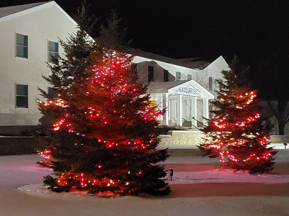 Holiday Scenes at Fort McCoy's Garrison Headquarters