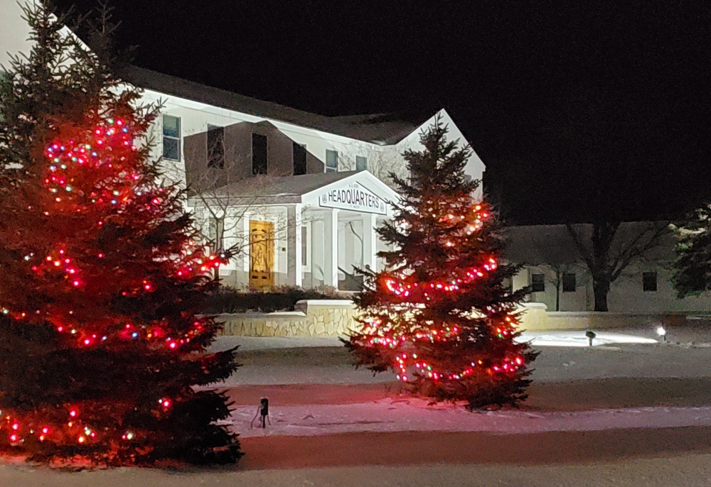 Holiday Scenes at Fort McCoy's Garrison Headquarters