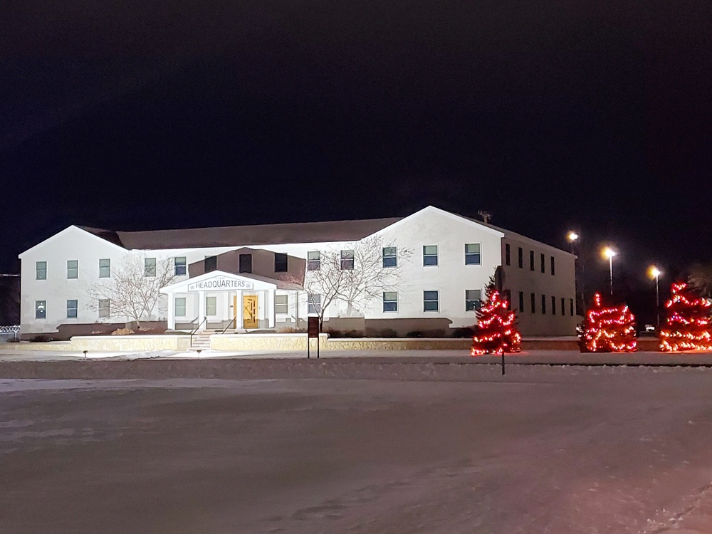 Holiday Scenes at Fort McCoy's Garrison Headquarters