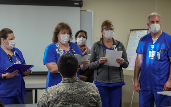 Service members integrate with Lodi Hospital staff members