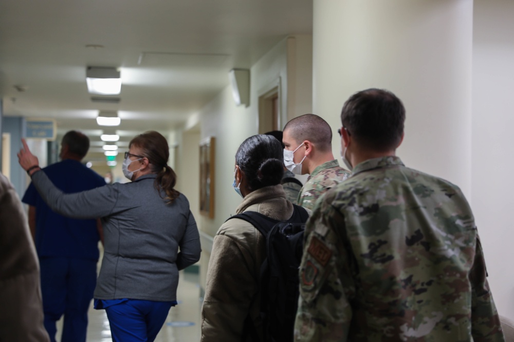 Service members integrate with Lodi Hospital staff members
