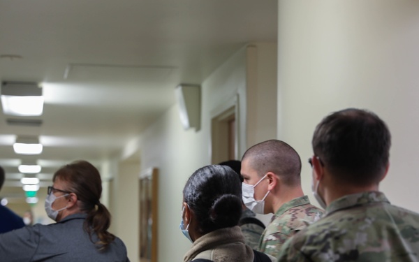 Service members integrate with Lodi Hospital staff members
