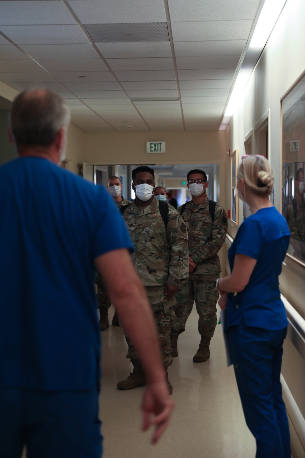 Service members integrate with Lodi Hospital staff members