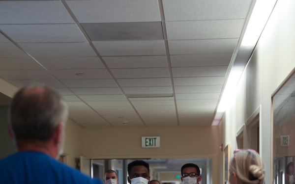 Service members integrate with Lodi Hospital staff members