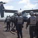 15th MEU Marines receive supplies from VMM-164 (Rein) aboard USS Somerset