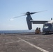 15th MEU Marines receive supplies from VMM-164 (Rein) aboard USS Somerset