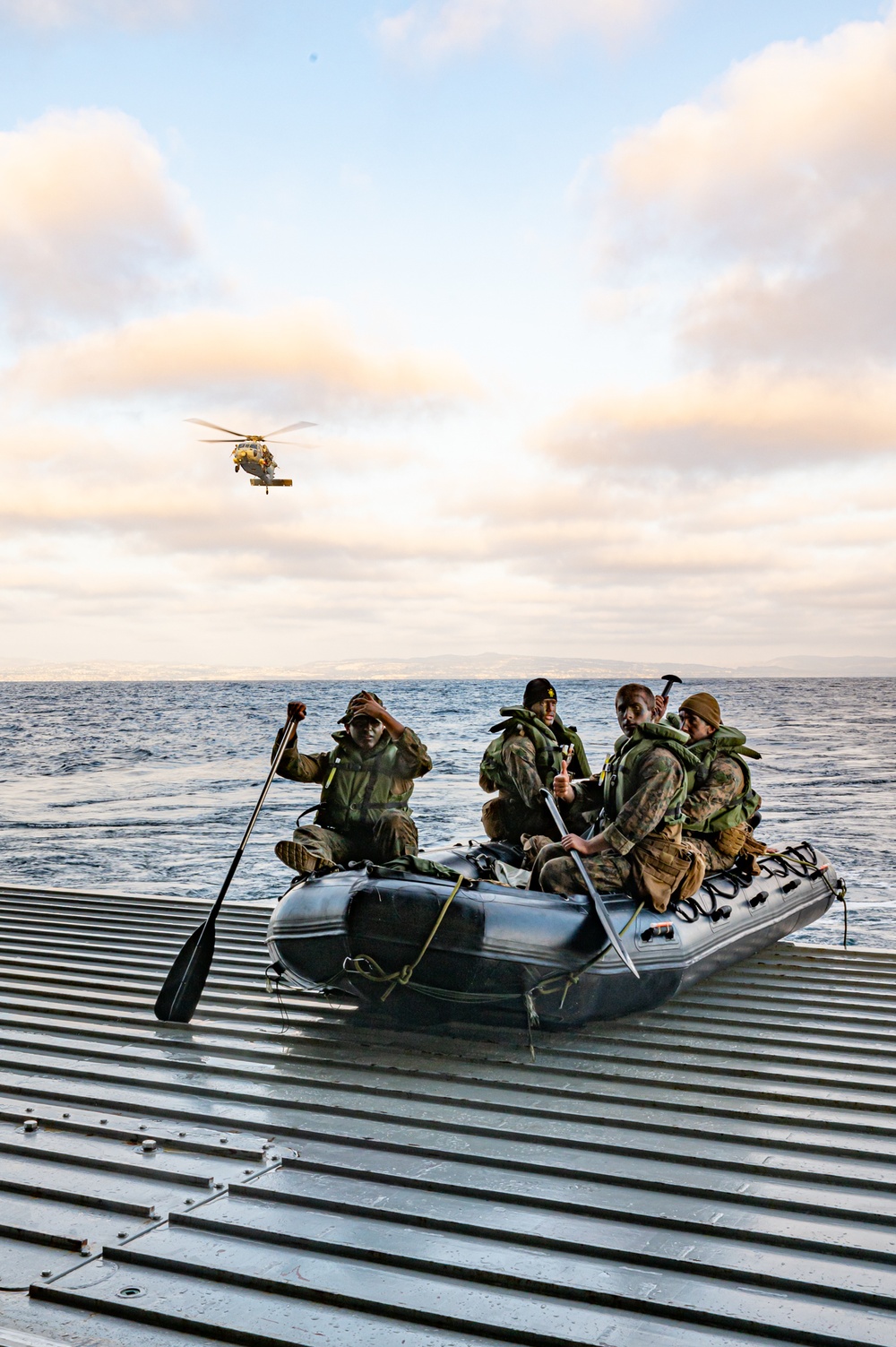 BLT 1/4 Marines depart USS San Diego for small boat raid training exercise