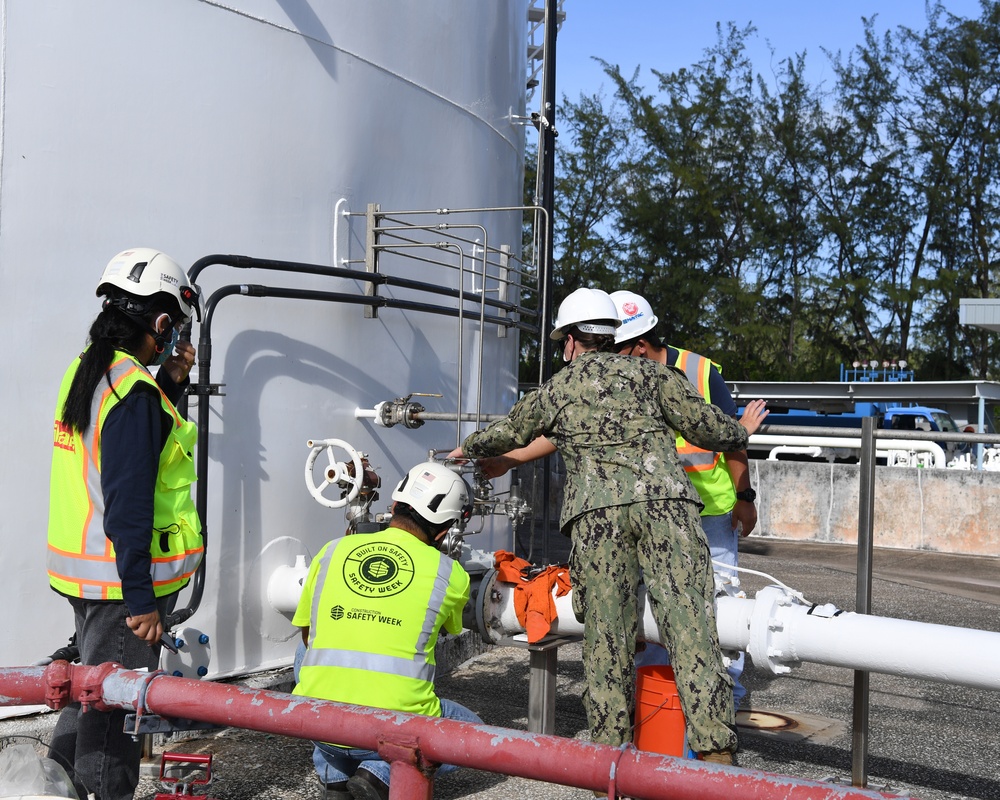 Recommissioning a fuel tank onboard Diego Garcia