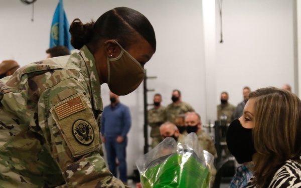 Giving The Bouquet of Roses