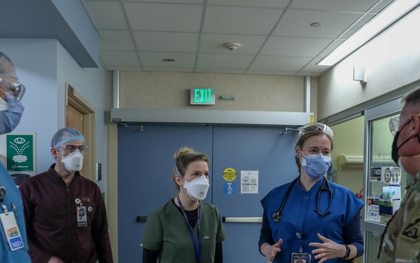 Major General John King visits Fresno, California Medical Center