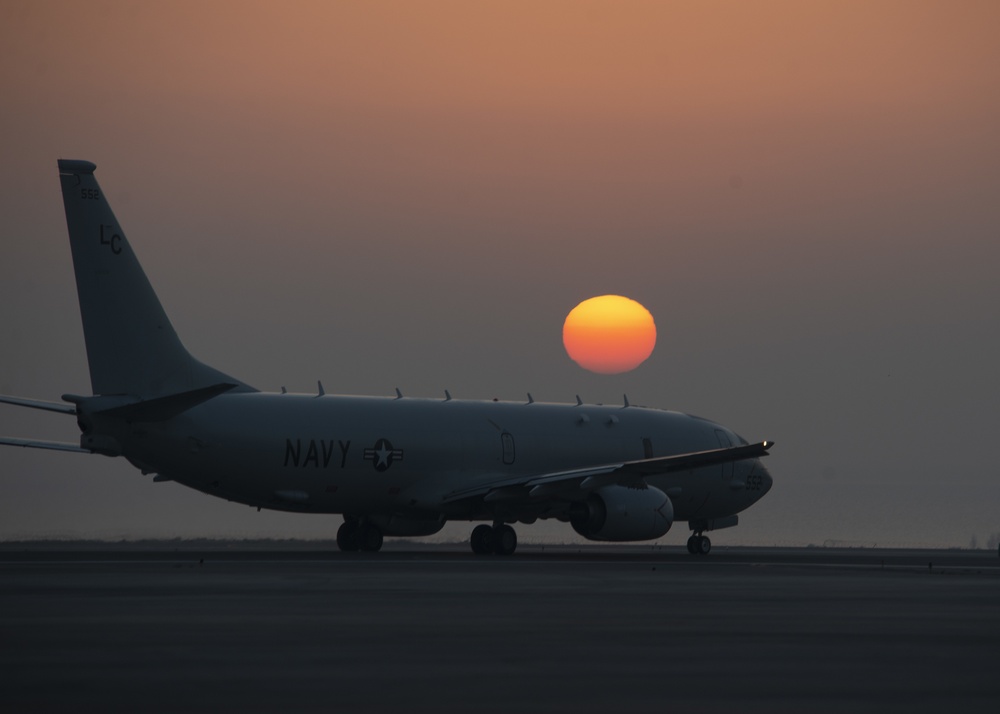 P-8A Poseidon Taxis in U.S. 5th Fleet AOR