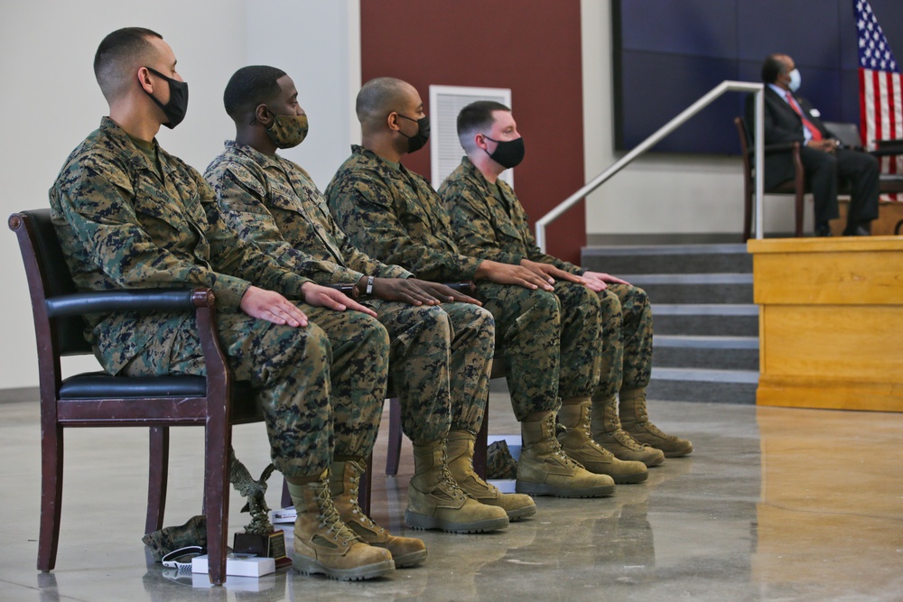 Marine Corps Combat Service Support Schools Instructor of the Year ceremony