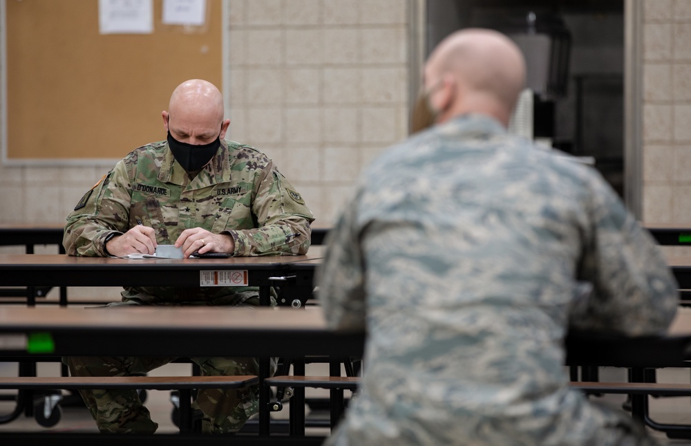 Service members supporting Wisconsin's COVID-19 fight receive vaccine