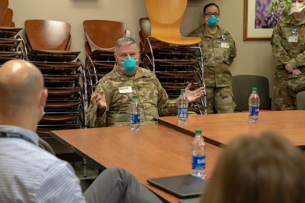 Maj. Gen. John F. King visits Dameron Hospital in California