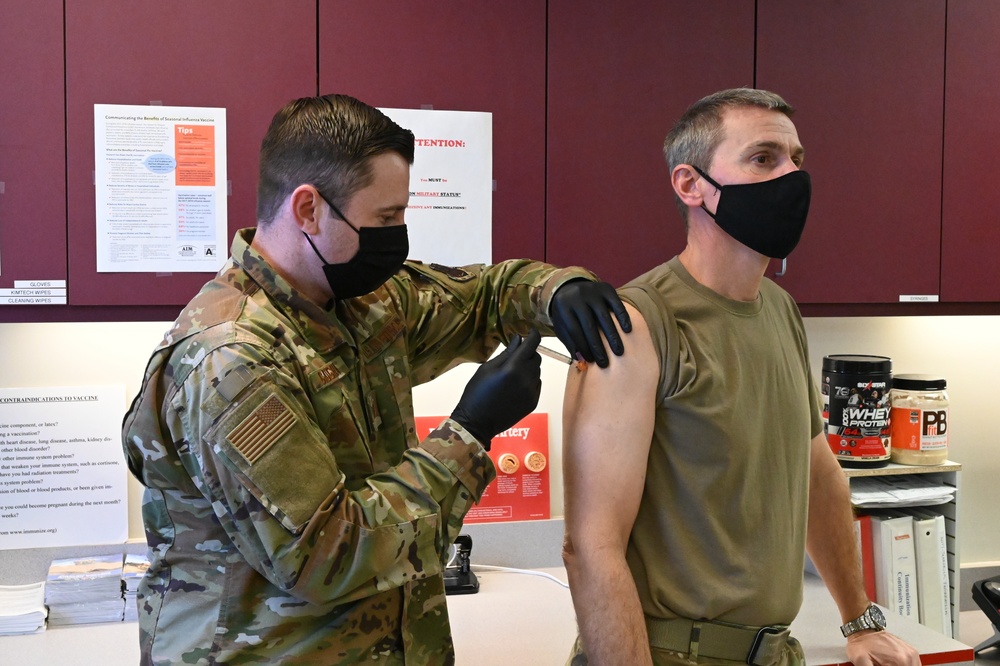 Members of the 119th Wing begin receiving COVID-19 vaccinations