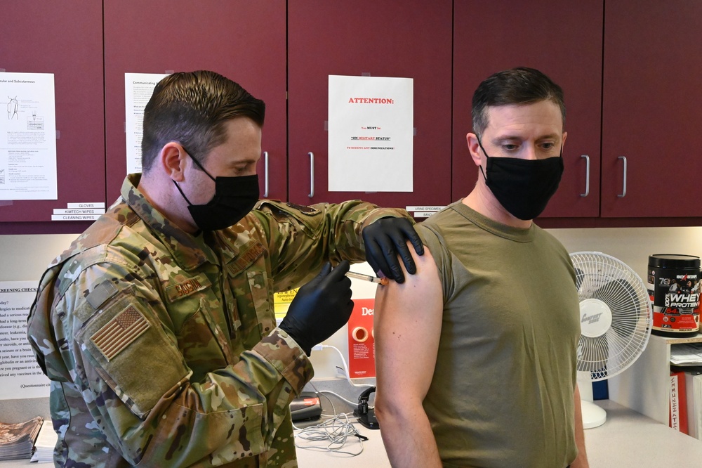 Members of the 119th Wing begin receiving COVID-19 vaccinations