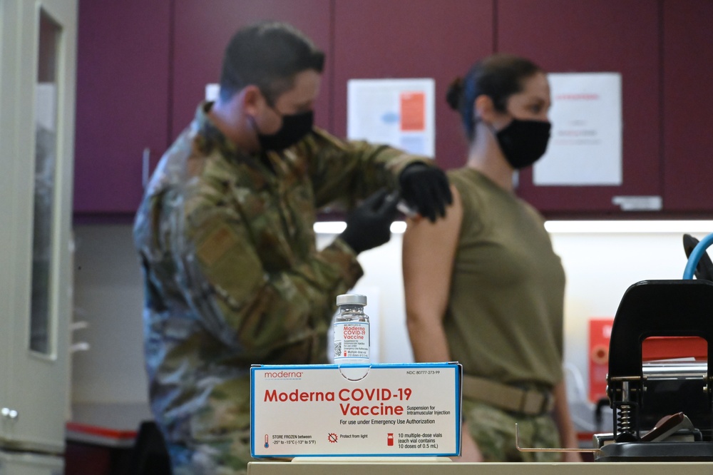 Members of the 119th Wing begin receiving COVID-19 vaccinations