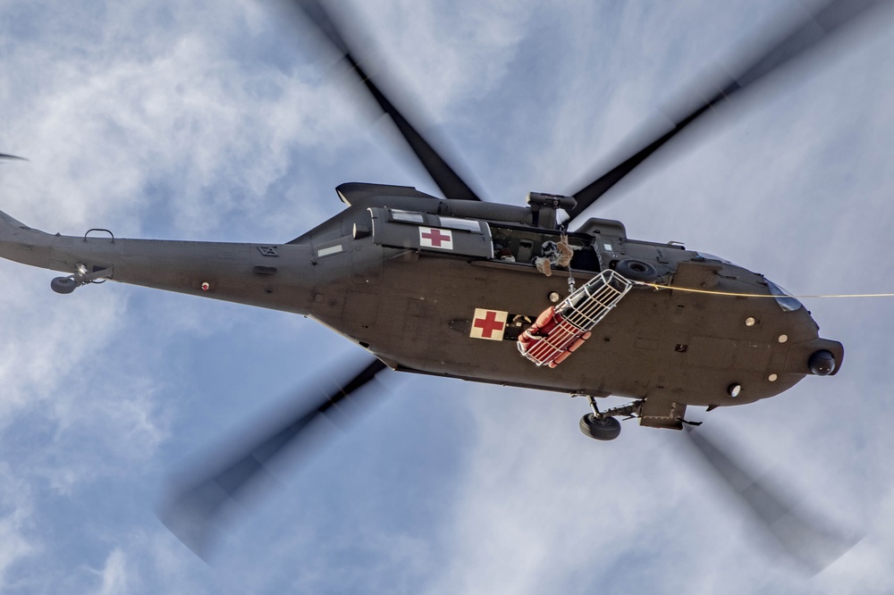 Load Stability System - Litter Attachment (LSS-LA) initial safety of flight prototype testing on HH-60M