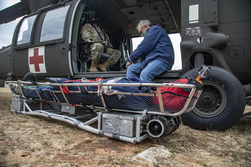 Load Stability System - Litter Attachment (LSS-LA) initial safety of flight prototype testing on HH-60M