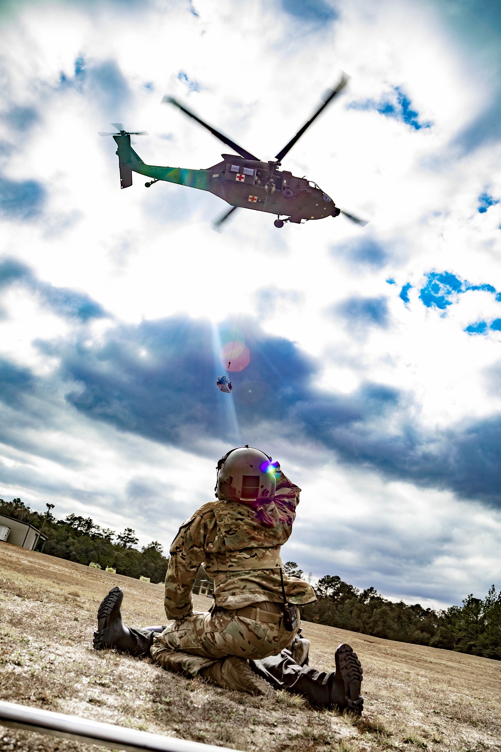 Load Stability System - Litter Attachment (LSS-LA) initial safety of flight prototype testing on HH-60M