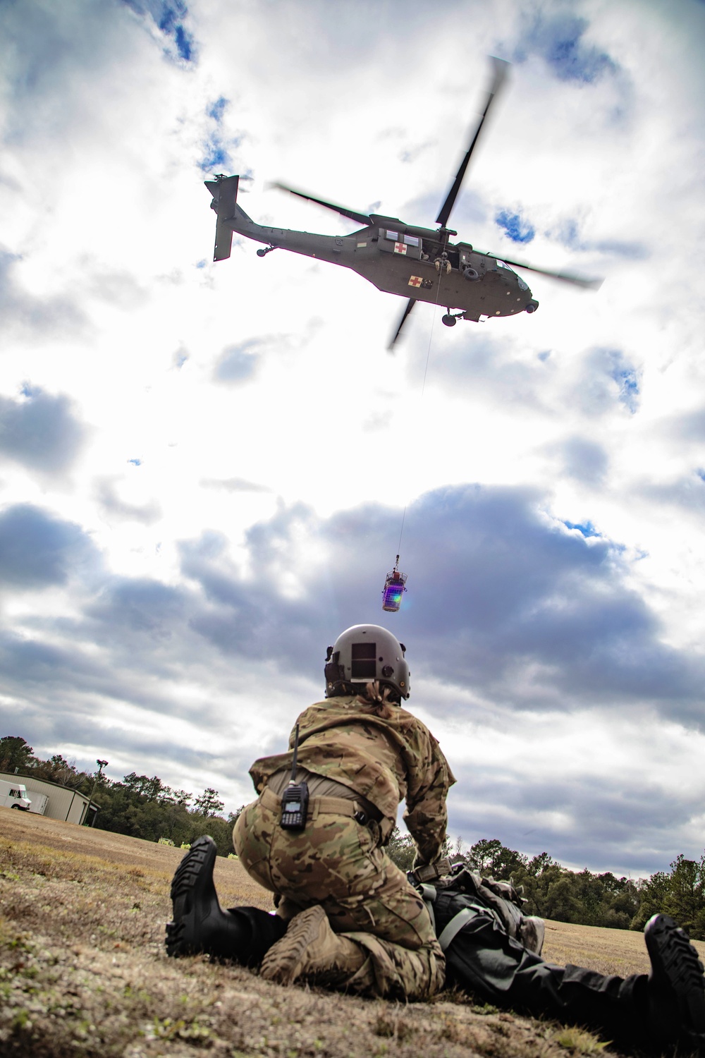 Load Stability System - Litter Attachment (LSS-LA) initial safety of flight prototype testing on HH-60M