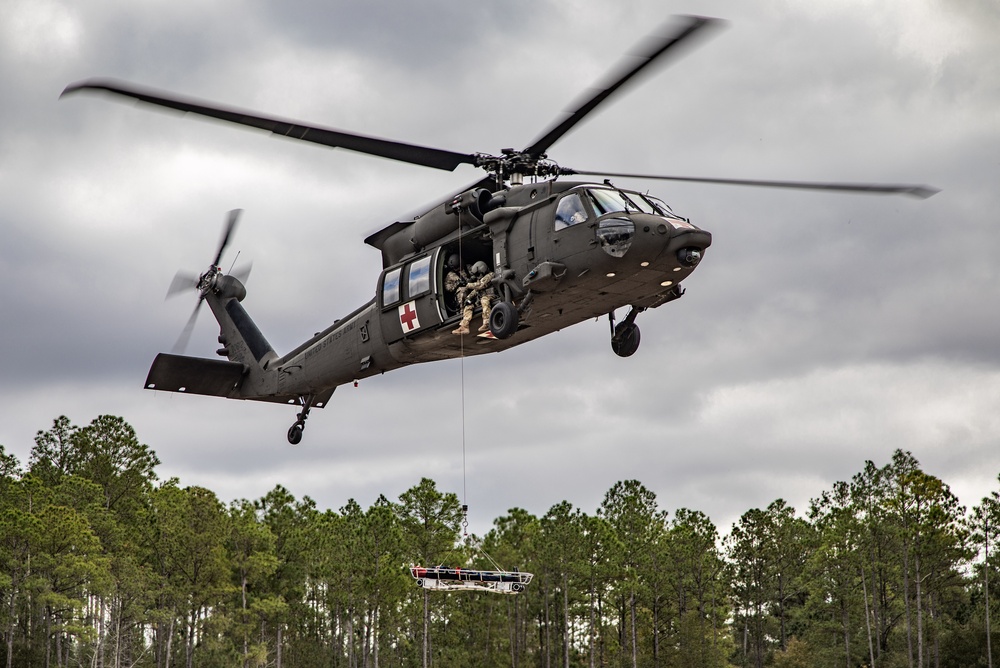 Load Stability System - Litter Attachment (LSS-LA) initial safety of flight prototype testing on HH-60M