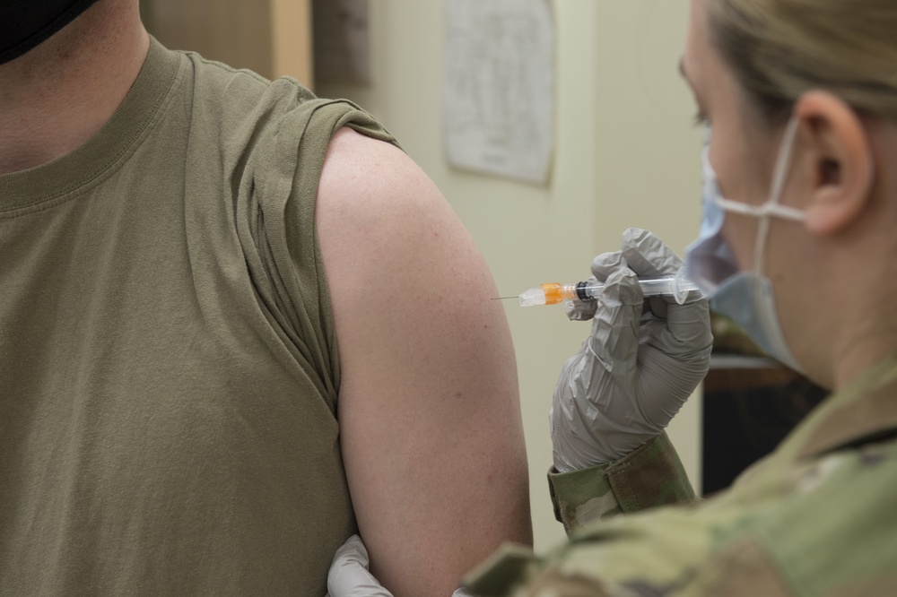Nebraska National Guard Personnel Volunteer to Receive COVID-19 Vaccine