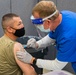 Command Sgt. Maj. Michael Perry Receives the Covid-19 Vaccine