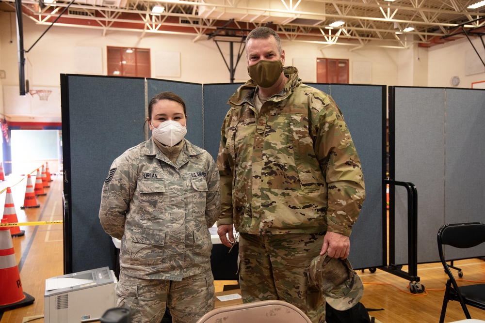 RI senior leaders visit troops during COVID